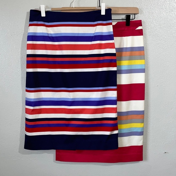 Boden Dresses & Skirts - Boden Striped Pencil Skirts 6L Coastal Nautical Career Workwear Classic 2 Skirts